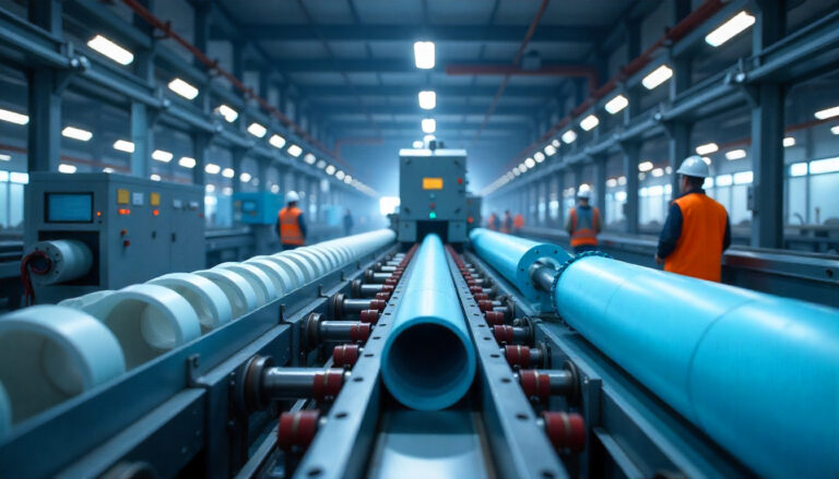 Plastic-Pipe-Extrusion-Line